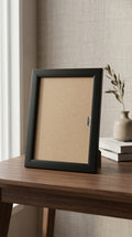 Modern Black Wood Grain Finish 4x6 Photo Frame for Desktop Decor