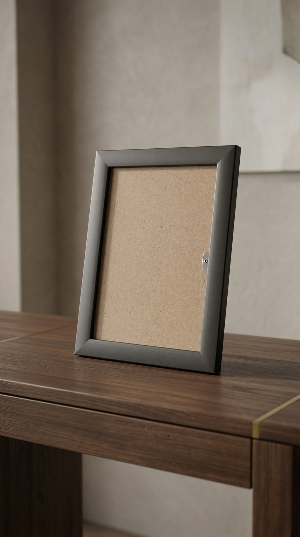 Modern Black Wood Grain Finish 4x6 Photo Frame for Desktop Decor